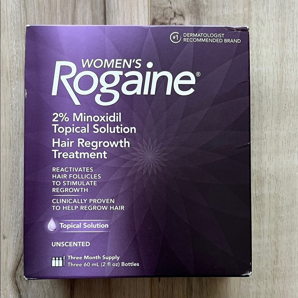 Rogaine Women 2% minoxidil topical solution hair regrowth - unopened
